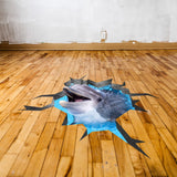 Alternate gallery view of 3d Floor Dolphin Decal.