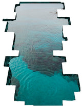 3d Floor Sea Decal - The Flooring Ocean Hole Sticker Decor For Kid Living Room Bathroom.