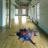 3D galaxy portal floor decal, space illusion Design 2
