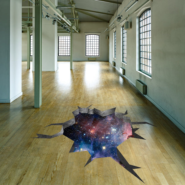 3D galaxy portal floor decal, space illusion Design 2