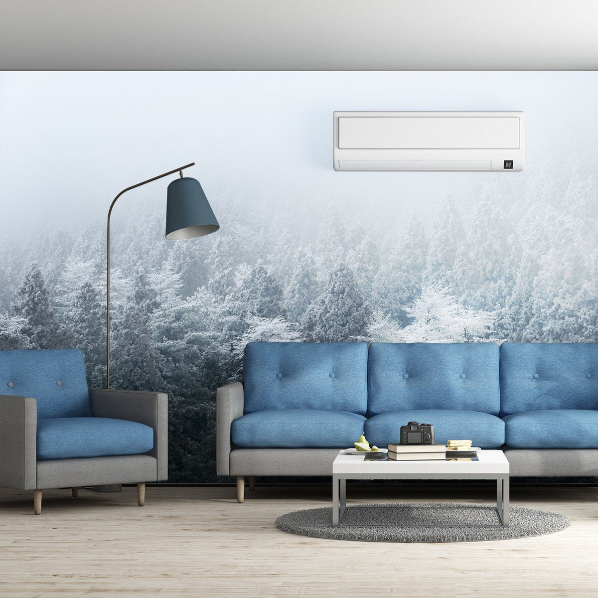 Alternate gallery view of Foggy Forest Wallpaper Decal.