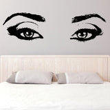 Product gallery view of Woman Eyes Sticker Bedroom Wall Decor For Women.