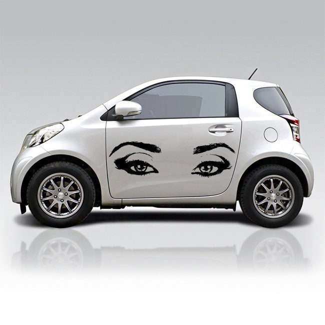 Product presentation view of Woman Eyes Sticker Bedroom Wall Decor For Women.