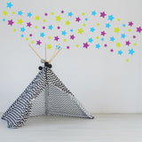 Product detail view of 60x Stars Decor Wall Decals For Nursery.