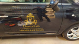 Alternate product presentation of Custom Car Decal.