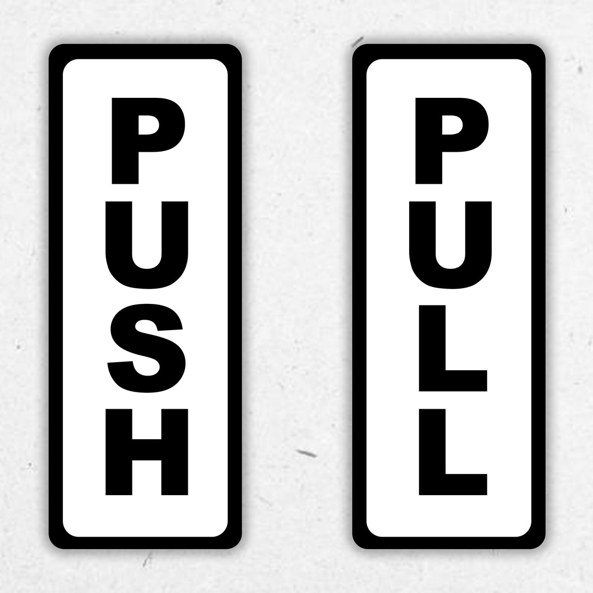 Additional product detail of 4x Push Pull Door Vertical Sticker Sign For To Open And Close.