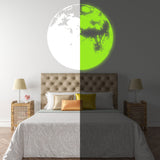 Glow In The Dark Moon Wall Sticker - Glowing Ceiling Decal For Kid Room Bedroom The Light Decor.