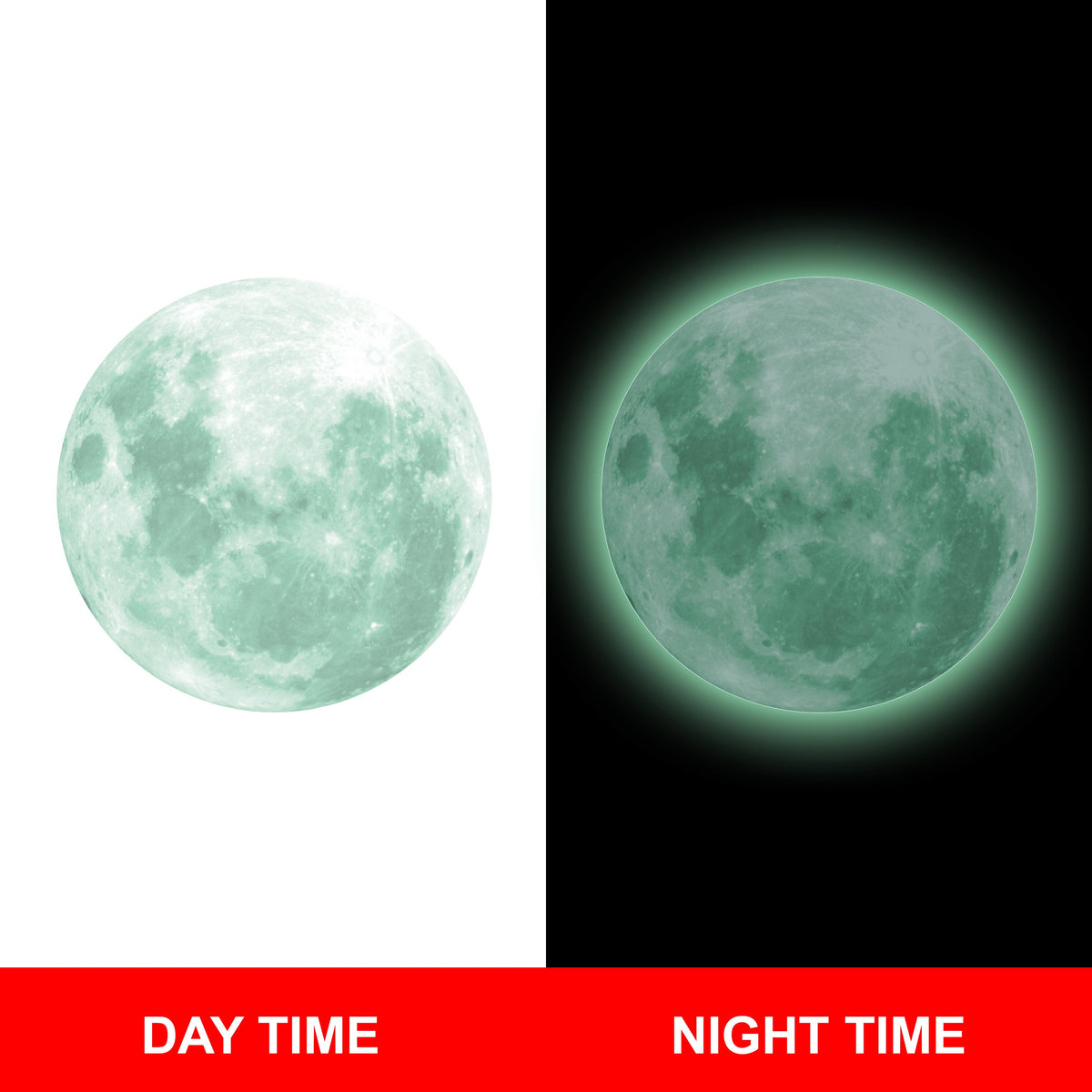 Additional product view of Glow In The Dark Full Moon And Star Wall Sticker.