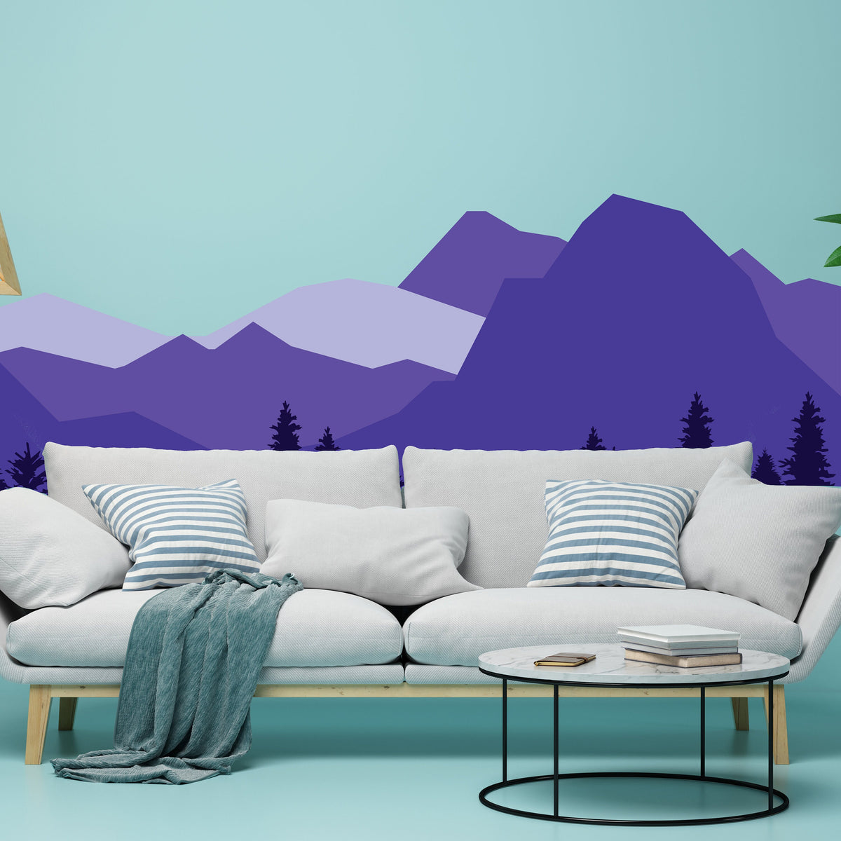 Additional product detail of Mountain Wall Decal.