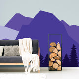 Product presentation view of Mountain Wall Decal.