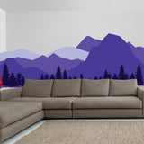 Alternate product presentation of Mountain Wall Decal.