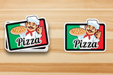 Alternate product presentation of Laminated Personalized Kiss Die Cut Stickers.