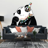 Product presentation view of Panda Wall Art Sticker.