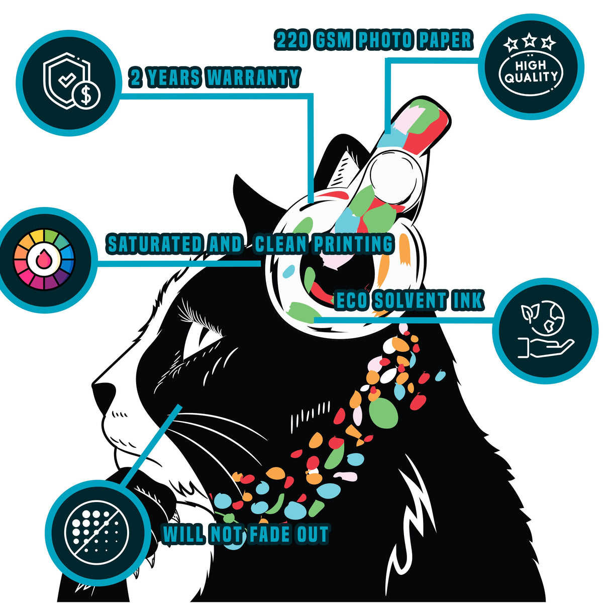 Product gallery view of Cat Wall Art Sticker.
