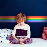 Alternate product presentation of Rainbow Stripe Sticker.