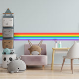 Product presentation view of Rainbow Stripe Sticker.