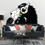 Lion Wall Sticker displayed in a room setting.