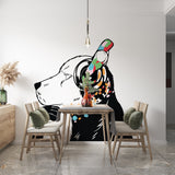 Alternate product presentation of Dog Wall Art Sticker.