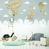 Alternate product detail of Penguins And Fox Wall Stickers For Kids.