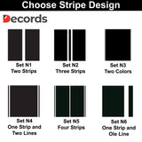 Color options for Racing Stripes Car Stickers.