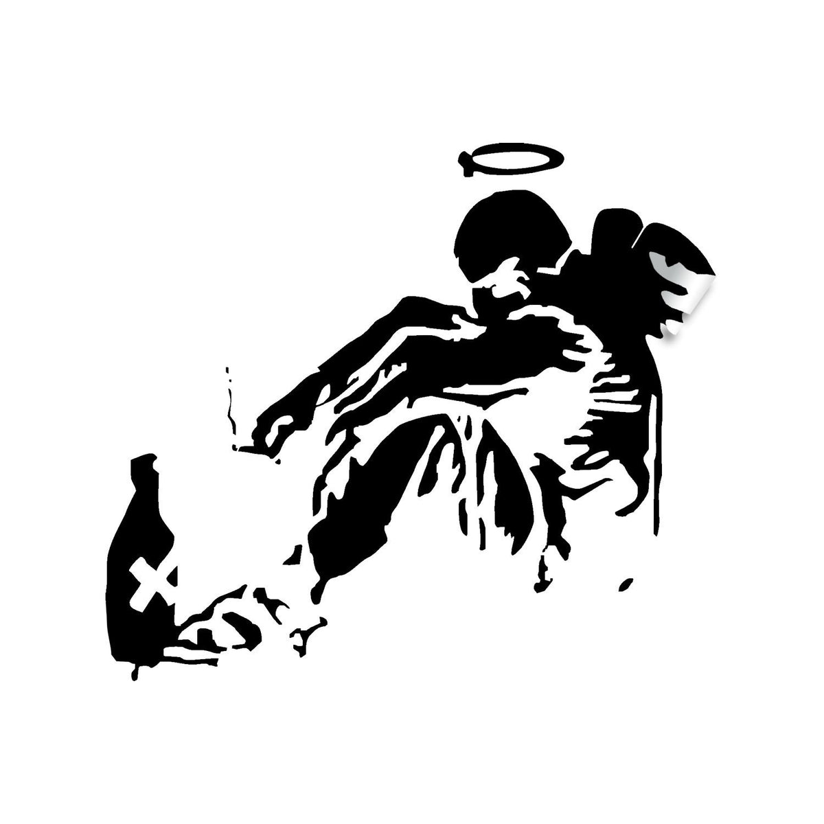 Product gallery view of Artist Fallen Angel Wall Decal.