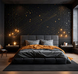 Product gallery view of Gold Thin Lines & Circle Dots Stickers.
