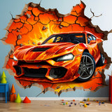 Additional product detail of 3D Fire Car Wall Sticker.