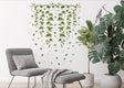 Hanging green ivy vine wall sticker shown in a product view.