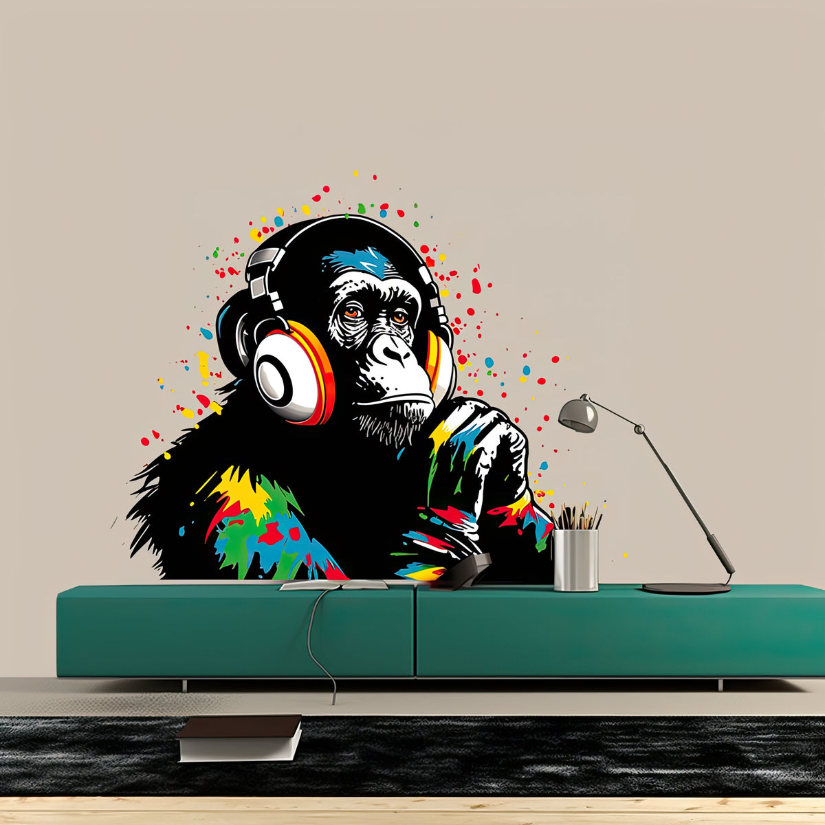 Intelligent Monkey Street Art