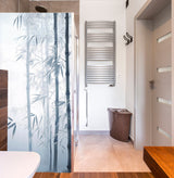 Product presentation view of Tranquil Bamboo Forest Shower Glass Door Sticker.