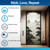 Product detail view of Contemporary Smoky Glass Door Sticker.