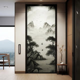 Additional product view of Contemporary Smoky Glass Door Sticker.
