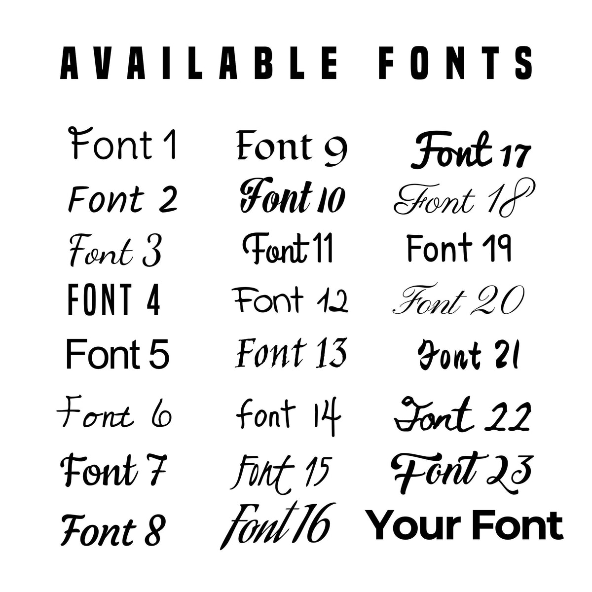Custom Stickers - Personalized Vinyl Text Decals.