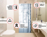Alternate product view of Tranquil Bamboo Forest Shower Glass Door Sticker.