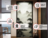Alternate product view of Contemporary Smoky Glass Door Sticker.