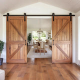 Product gallery view of Brown Rustic Barn Door Wallpaper Sticker.