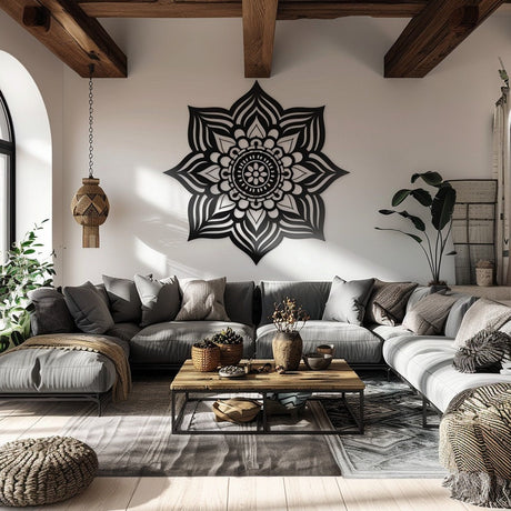 Boho Mandala Wall Decal - Zen Hippie Indian Wall Art Sticler