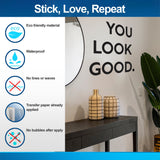 Alternate gallery view of You Look Good Square Mirror Decal.