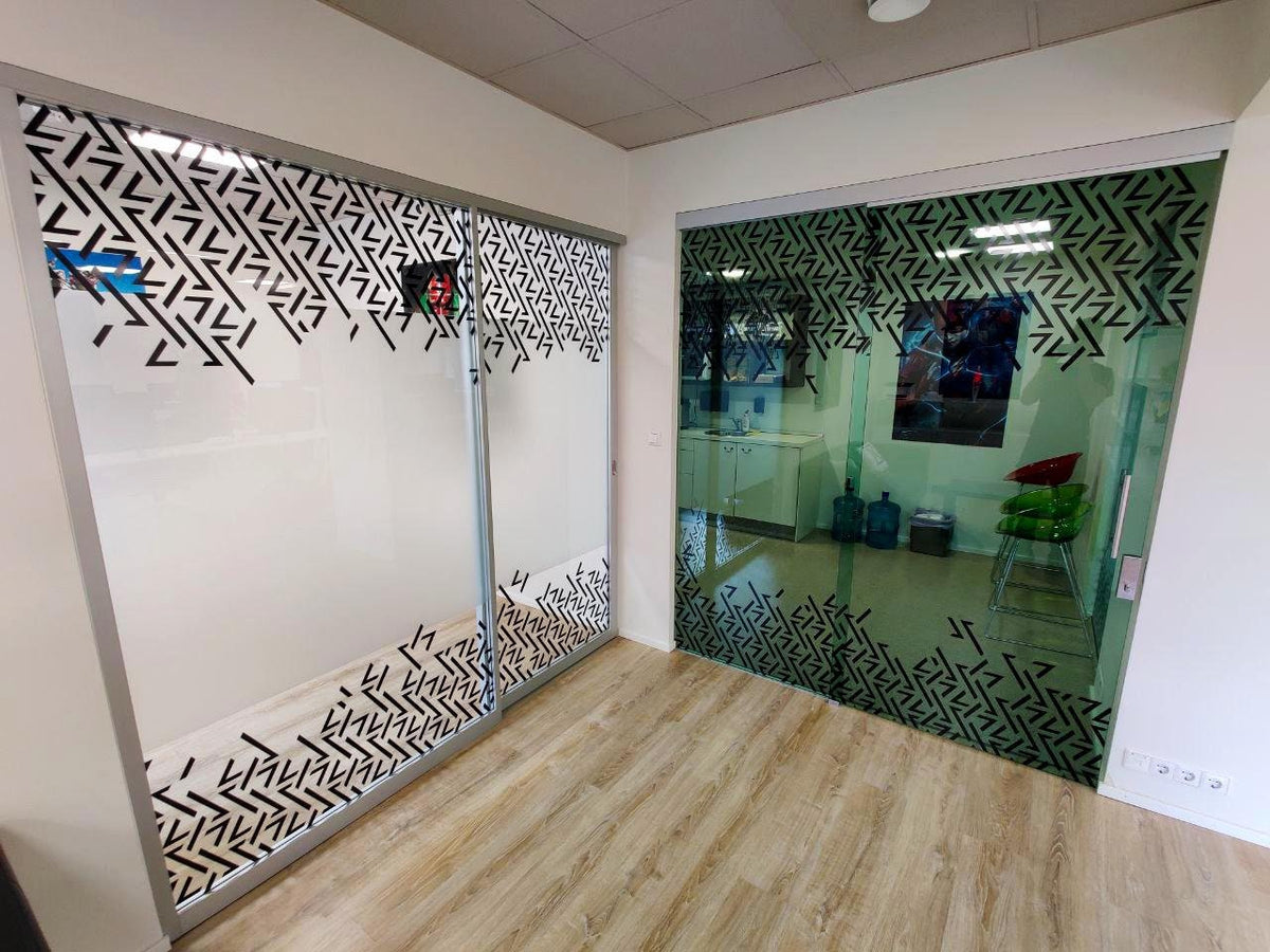 Custom Frosted Vinyl Sticker - Personalized Glass Window Removable Matte Etched Decals