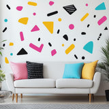 Additional product presentation of Memphis Pattern Wall Decal.