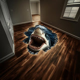 Additional product view of 3D Shark Floor Sticker.