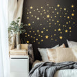 300 Star Wall Decal Set featuring 300 individual vinyl star and sparkle decals