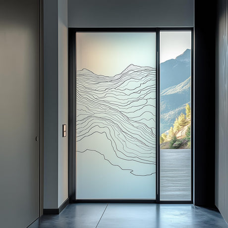 Product view of Custom Frosted Glass Door Decal.