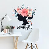 Beautiful Girl Wall Decal featuring handwritten “Beautiful Girl” text