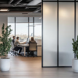 Alternate gallery view of Etched Frosted Vinyl Roll for Office Glass Walls.