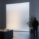 Translucent shower glass privacy film that diffuses visibility while admitting light