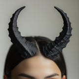 Textured Demon Horns Headband featuring lightweight wearable band Suitable for demon, creature, witch and gothic c
