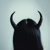 Compact Demon Horns Headband featuring lightweight headband