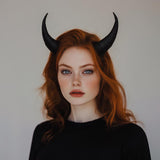 Alternate product presentation of Small 3D Printed Demon Horns.