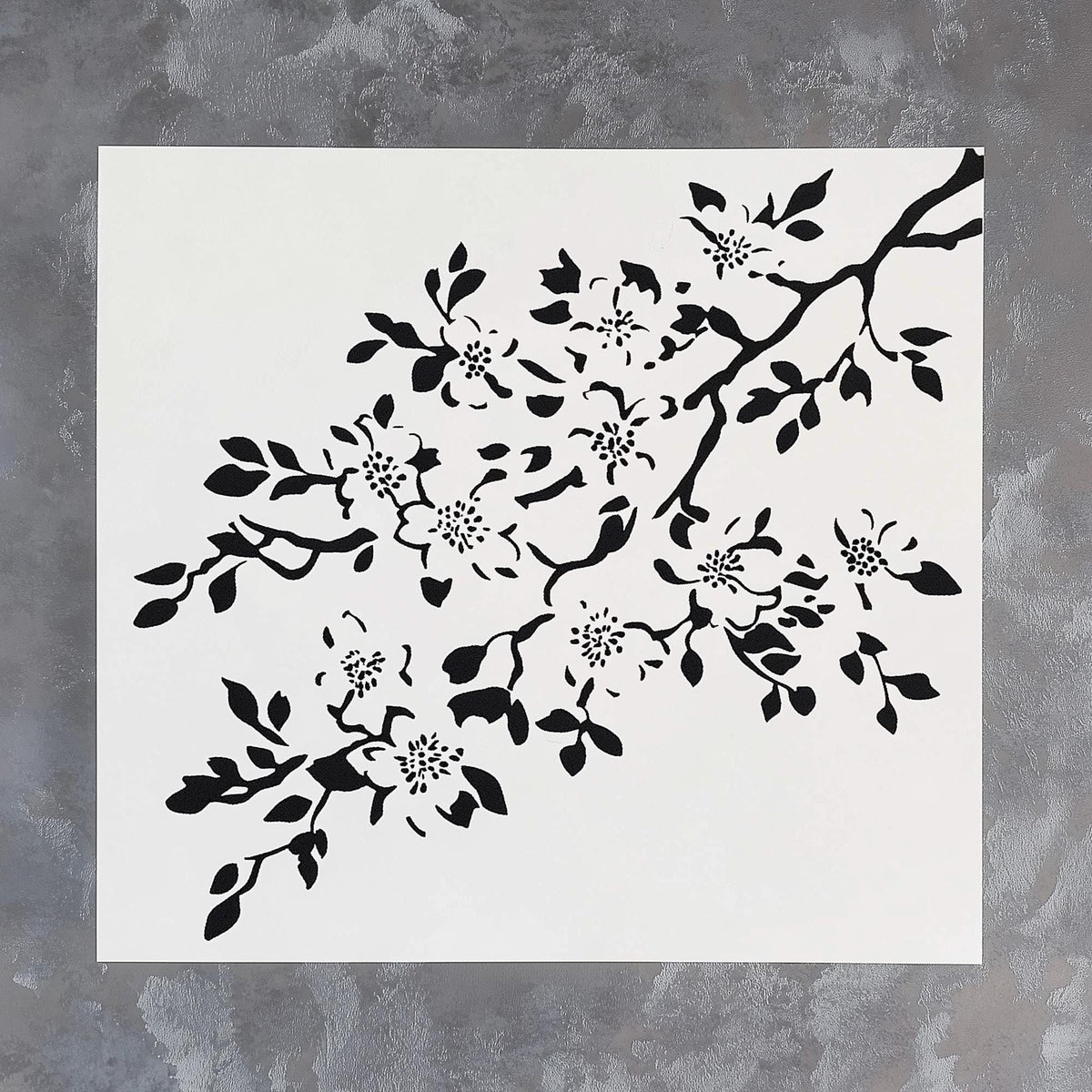 Additional product detail of Cherry Blossom Stencil.